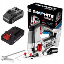Wyrzynarka akumu. + akumu.4aH + ładowarka GRAPHITE