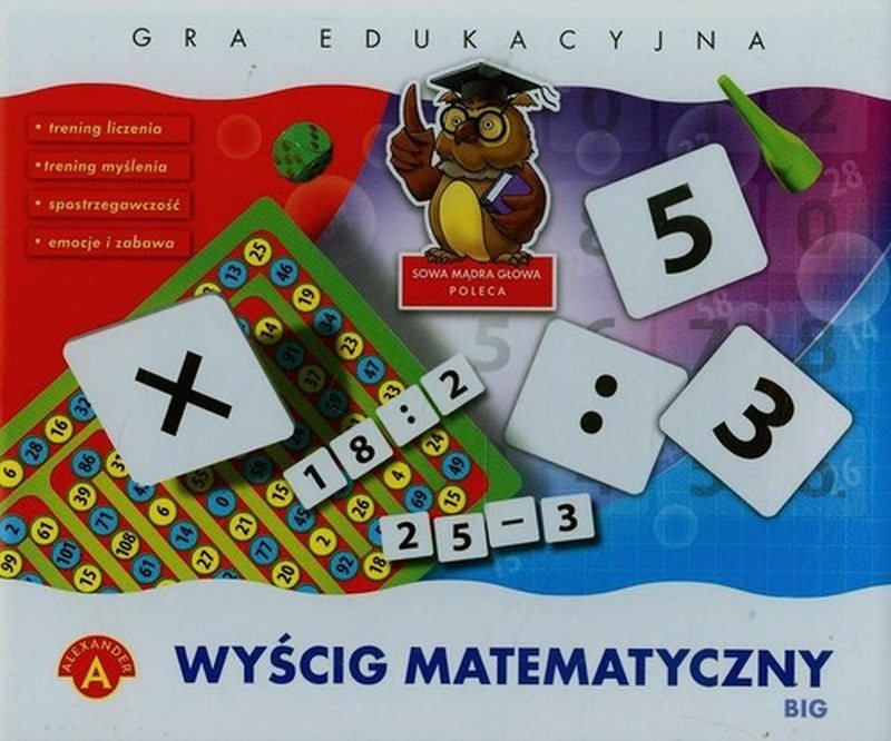 Wyścig Matematematyczny Alexander Gra Planszowa Trening Liczenia Myślenia