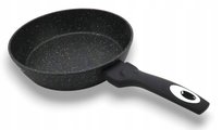 Wysoka Patelnia granitowa 24cm plaster miodu indukcja gaz 2,0L Wysoka 5,8cm