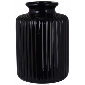 Wysoki, czarny wazon z ceramiki Landa 26 cm - Duwen