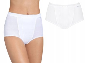 Wysokie SLOGGI CONTROL Maxi Majtki wyszczuplając Białe Bawełniane 42 - Sloggi