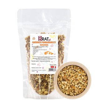 WYSOKIEJ JAKOŚCI Skórka POMARAŃCZY Suszona 100g - BRAT.pl