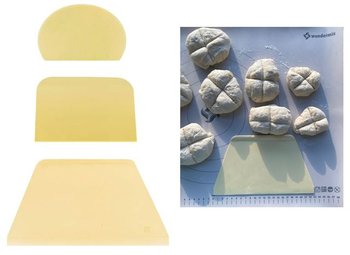 Wysokiej jakości zestaw trzech skrobek cukierniczych przydatnych dla użytkowników Thermomix TM7 TM6 TM5 TM31 - Koperkowy Świat