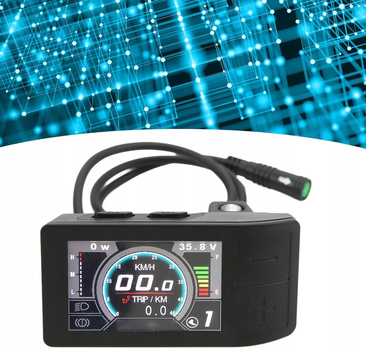 VGEBY Afficheur LCD Vélo Électrique Imperméable IPX5 pour Moteur BBS01
