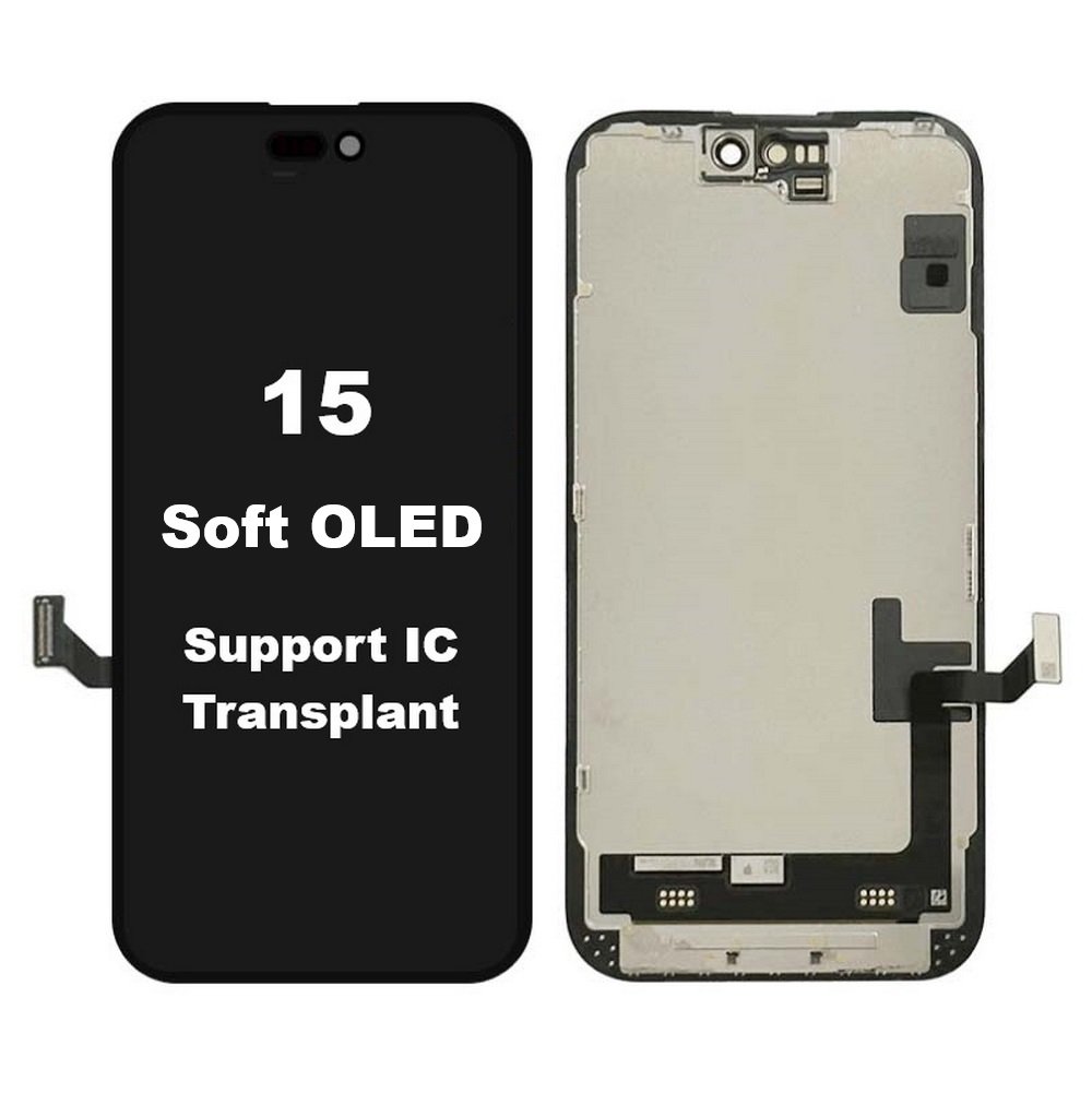 Écran IPhone 15 De Remplacement - Compatible A3090, A2846, A3089, A3092 - Kit Complet Noir 6.1 Pouces