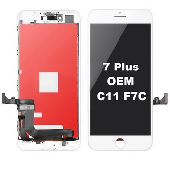 Wyświetlacz LCD ekran dotyk do iPhone 7 Plus (OEM C11 F7C Toshiba) (White) - producent niezdefiniowany