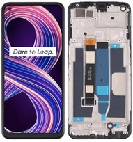 Wyświetlacz LCD + ekran dotykowy OPPO REALME 8 5G RMX3241 (Regenerowany) Ramka czarna