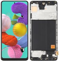 Wyświetlacz LCD + ekran dotykowy Samsung Galaxy A51 SM-A515 Incell Ramka czarna
