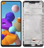 Wyświetlacz LCD + ekran dotykowy Samsung SM-A217 Galaxy A21s A217 Incell Ramka czarna