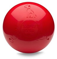 Wytrzymała, uciekająca piłka dla psa Boomer Ball - Czerwona XL 25 cm