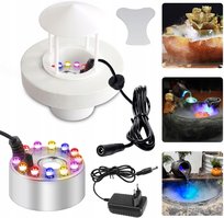 Wytwornica mgły Mini Maszyna Ultradźwiękowa 12LED Oświetlenie wodne 3 tryby