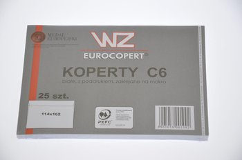 Wz Eurocopert, Koperta C6, biała - WZ EUROCOPERT