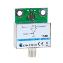 Wzmacniacz antenowy DVB-T 15dB ekranowany / ANT0150 Cabletech