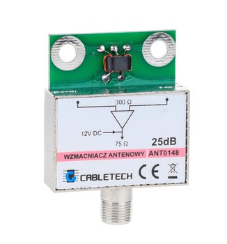 Wzmacniacz antenowy ekranowany 25dB Cabletech - Cabletech