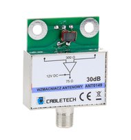 Wzmacniacz antenowy  ekranowany 30dB Cabletech Cabletech