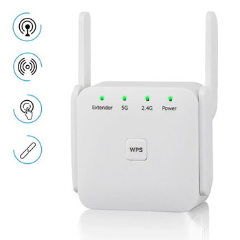 Wzmacniacz Wi-Fi Repeater 2,4 G 5G 1200Mbps 4 anteny - Inny producent