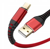 WZMACNIANY KABEL TYP-C QUICK CHARGE DŁUGI 2m Nela-Styl