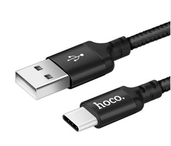 WZMACNIANY Kabel USB HOCO X14 2M 2A USB TYP-C czarny - HOCO