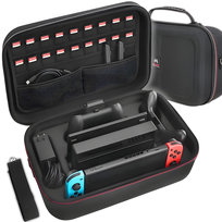 Wzmocniona Walizka na Nitntendo Switch OLED V1 V2 Torba Etui Pokrowiec 2w1 GCC-B
