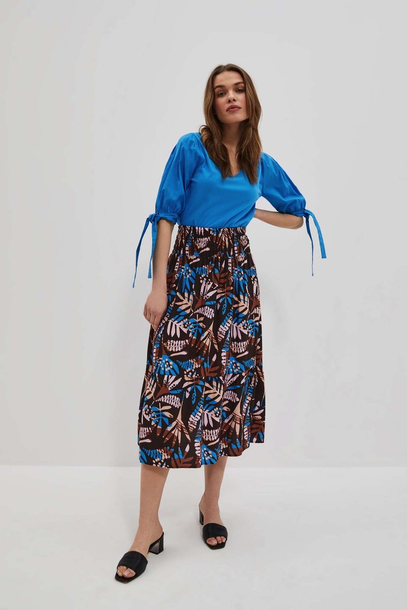 Moodo Wzorzysta spódnica -XS