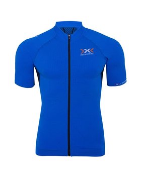 X-Bionic, Koszulka męska, Biking Trick Full Zip, niebieski, rozmiar S - X-BIONIC