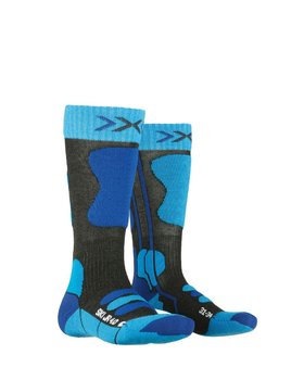 X-Socks, Skarpety dziecięce, Ski JR 4.0, niebieski, rozmiar 27/30 - X-Socks