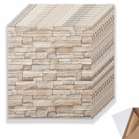 x10 Panele 3D Ścienne Samoprzylepne Jasna Cegła Tapeta Zmywalna Mocna 5,4m2