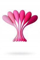 xEROMANTICA Set of 6 vaginal balls K-ROSE, silicone, pink, Kulki gejszy Inna marka