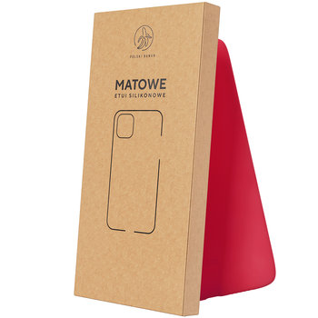 Xiaomi Redmi Note 7 - Etui matowe wiśniowe - Polski Banan