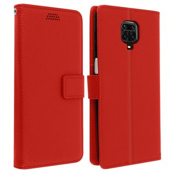 Xiaomi Redmi Note 9S/9 Pro/9 Pro Max Folio z Funkcją Portfela - Czerwone - Avizar