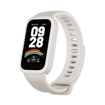 Xiaomi Smart Band 9 Active, white/beige, ekran 1,47", 300 mAh - Xiaomi