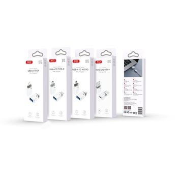 XO adapter NB256A OTG USB - Lightning biały - XO