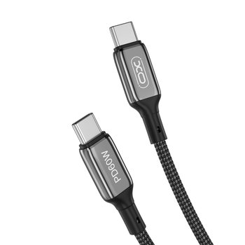 XO Kabel NB-Q180B PD USB-C - USB-C 1,0m 60W, czarny - XO