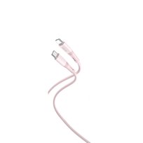 XO Kabel NB-Q226B USB-C - USB-C 1m 60W różowy