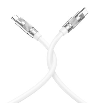 XO Kabel NB-Q228B USB-C - USB-C 1,2m 60W, biały - XO
