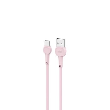XO, Kabel NB132 USB - USB-C 1,0 m 2A różowy - XO
