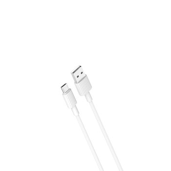 XO Kabel NB156 USB - microUSB 1,0 m 2,4A, biały - XO