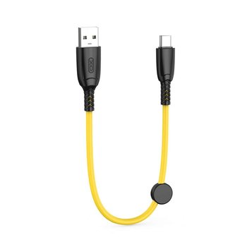 XO kabel NB247 USB - USB-C 0,25 m 6A żółty - XO