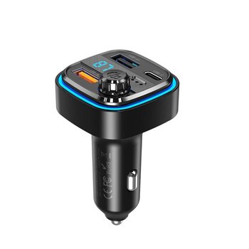 XO transmiter FM BCC08 Bluetooth MP3 ładowarka samochodowa 3,1A czarna - XO