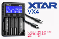 Xtar VX4 Ładowarka do akumulatorów 1,5V 3,6/3,7V Li-Ion & 3,2V LiFePo4 & 1,2V Ni-MH Xtar