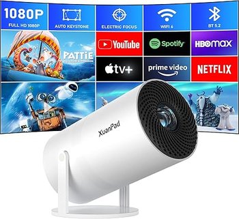 XuanPad Mini projektor, 2025 ulepszony projektor Bluetooth WiFi 20000 l - Inny producent