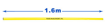 Yakimasport Laska treningowa, gimnastyczna 160 cm - pomarańczowa - Yakimasport