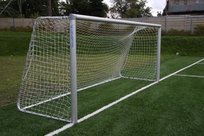 Yakimasport Siatka na bramkę piłkarską ORLIK 5x2 m 4 mm - biała Yakimasport