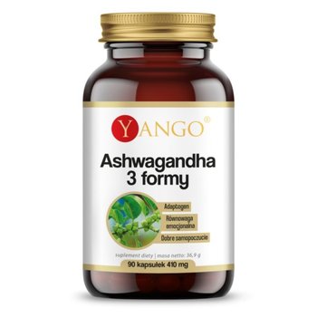 Yango Ashwagandha 3 formy Suplementy diety, 90 kaps - Yango