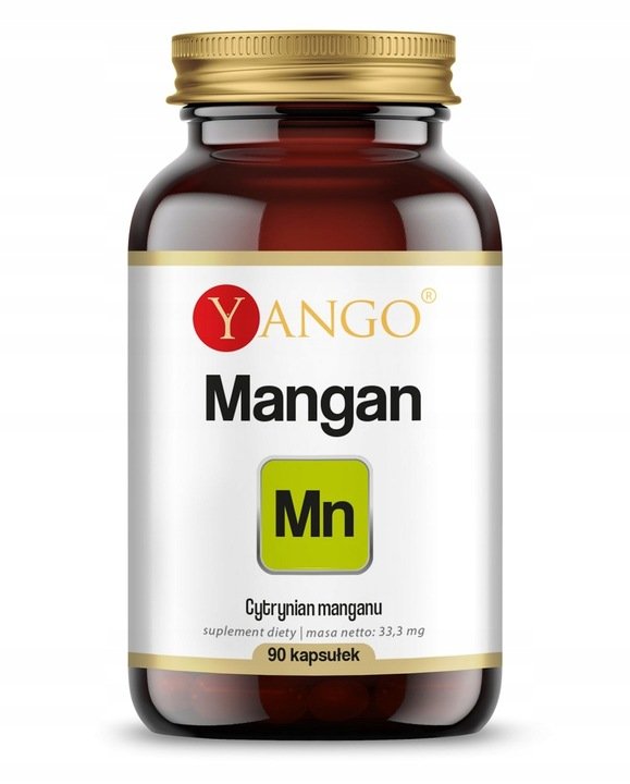 Фото - Вітаміни й мінерали Yango , Mangan, Suplement diety, 90 kaps. 