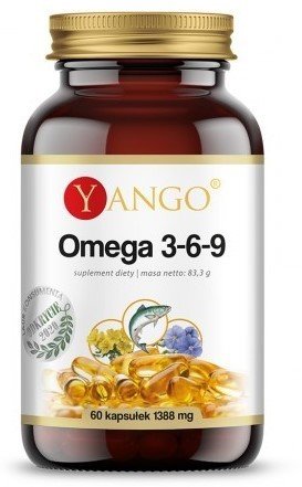 Фото - Вітаміни й мінерали Yango Suplement diety,  Omega 3-6-9 1388 Mg 60 Kaps Kwasy Tłuszczowe 