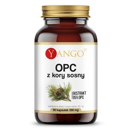 Фото - Вітаміни й мінерали Yango Suplement diety,  Opc z kory sosny 90 k bioflawonoidy 