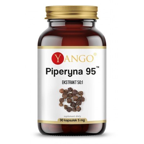 Фото - Вітаміни й мінерали Yango Suplement diety,  Piperyna Ekstrakt 50:1 90 Kap Pieprz 