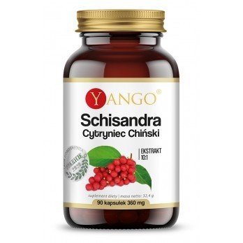 Фото - Вітаміни й мінерали Yango Suplement diety,  Schisandra Ekstrakt 90 Kaps. 450Mg 