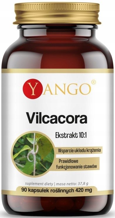 Фото - Вітаміни й мінерали Yango Suplement diety, , Vilcacora Koci Pazur Ekstrakt Cat's Claw, 90 Kaps. 